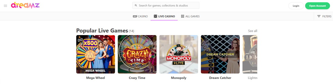 Dreamz Online Casino