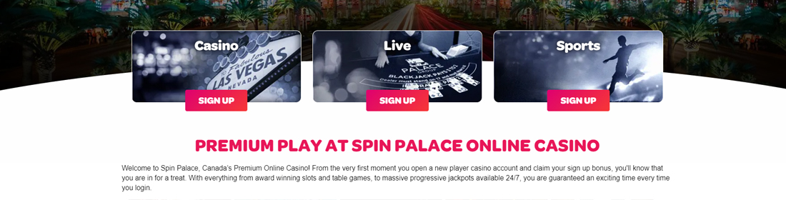 Spin Palace bonus